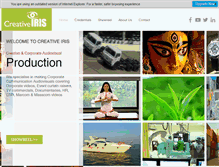 Tablet Screenshot of creativeiris.com